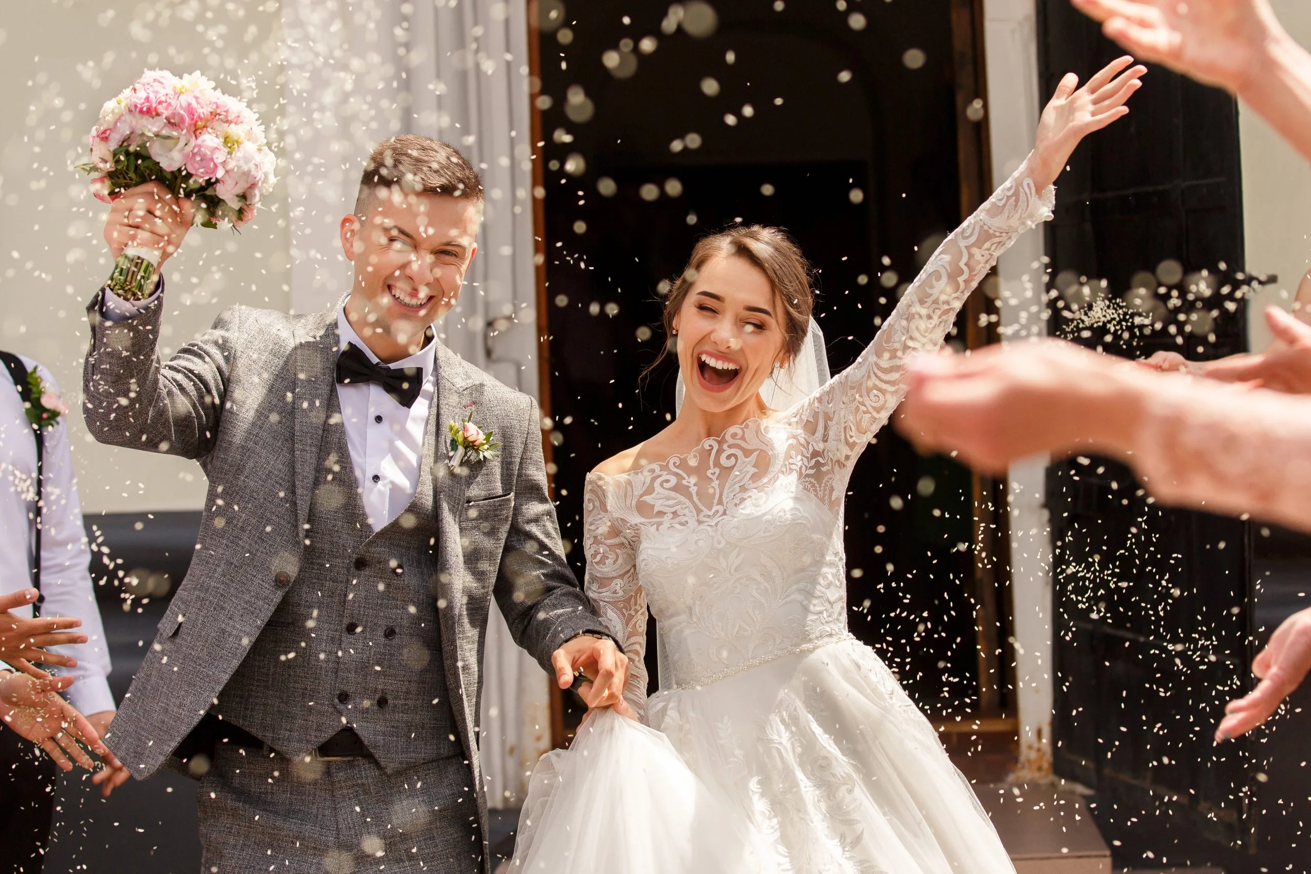 Happy married couple